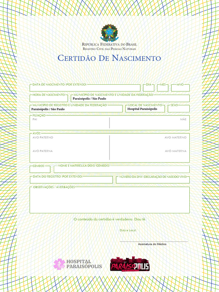 Certidão de Nascimento: Informações Essenciais | PDF
