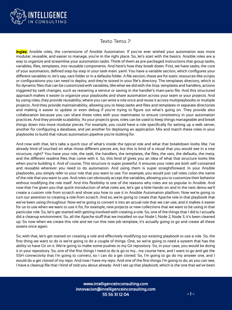 Understanding Ansible Roles for Automation | PDF | Web Server ...