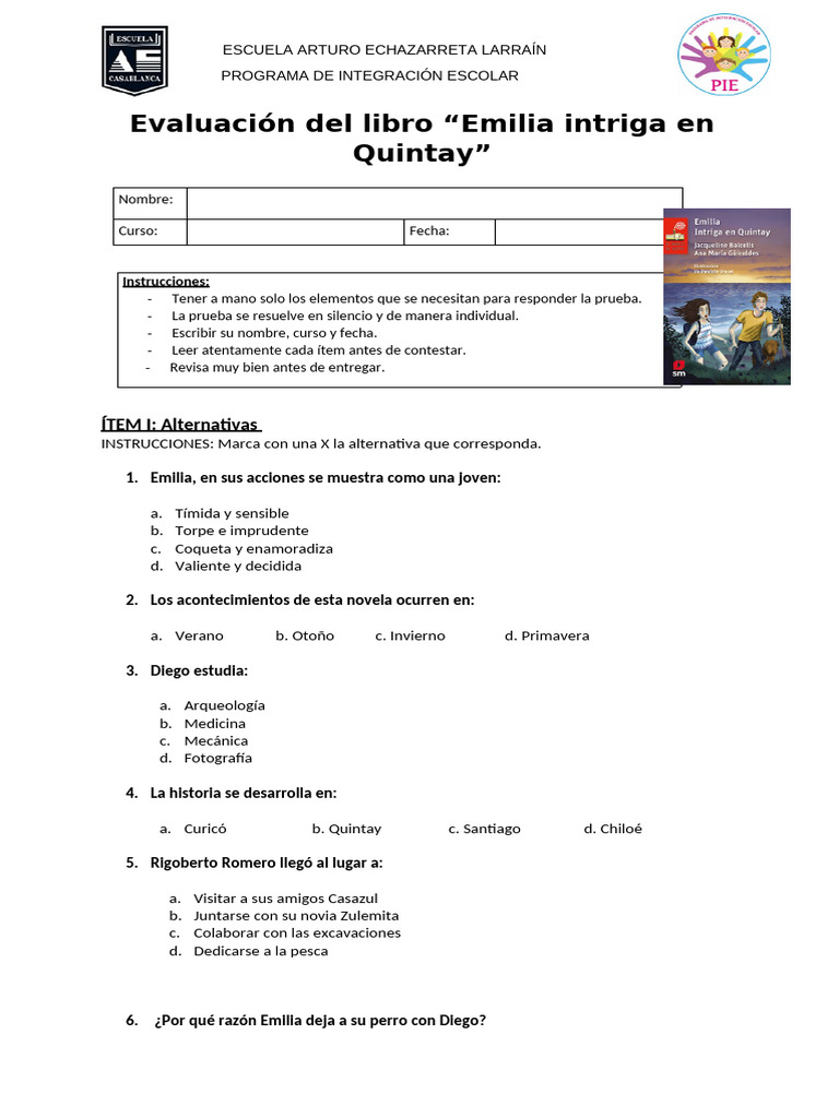 Emilia Intriga en Quintay | PDF
