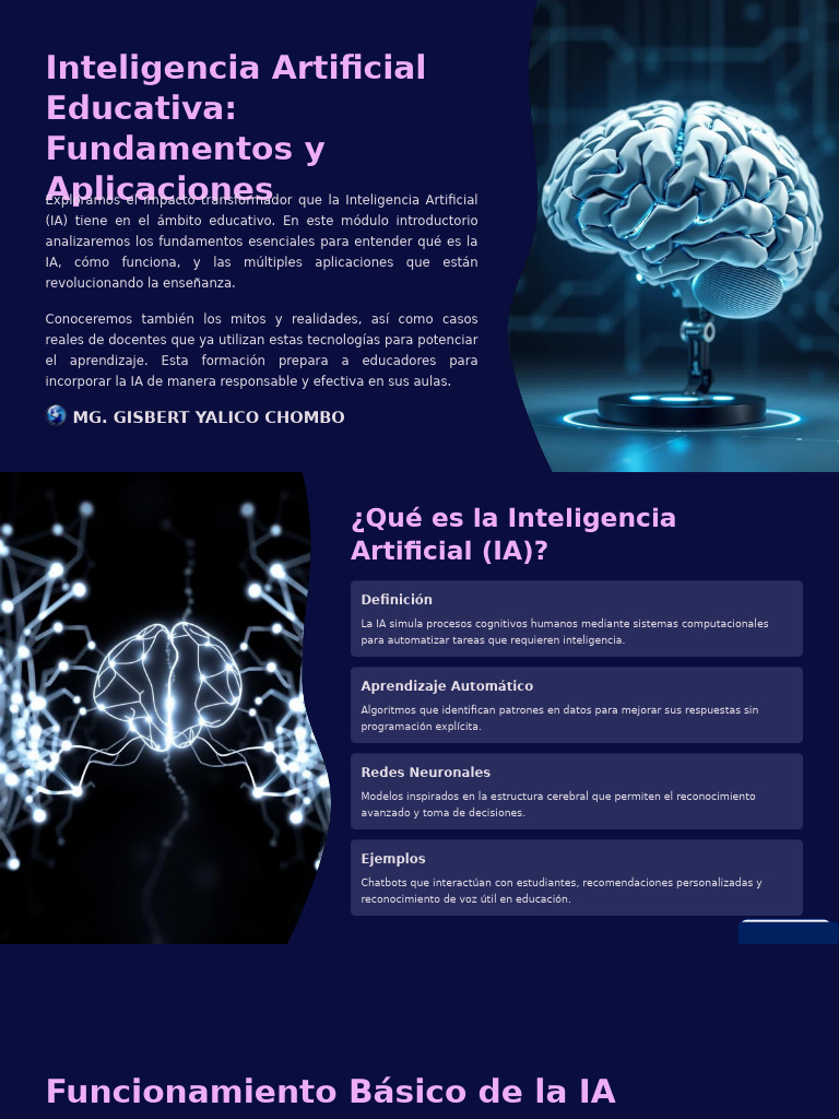 IA en Educación: Fundamentos y Usos | PDF | Inteligencia artificial ...