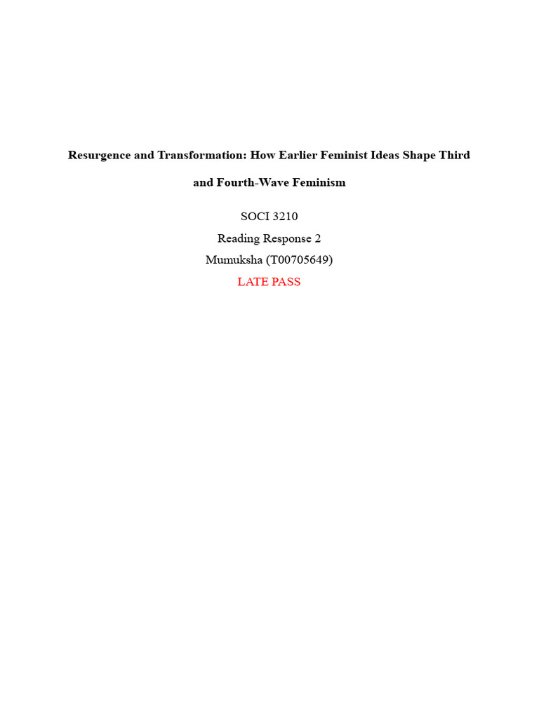 Feminist Waves: Evolution and Influence | PDF | Feminism | Gender Studies