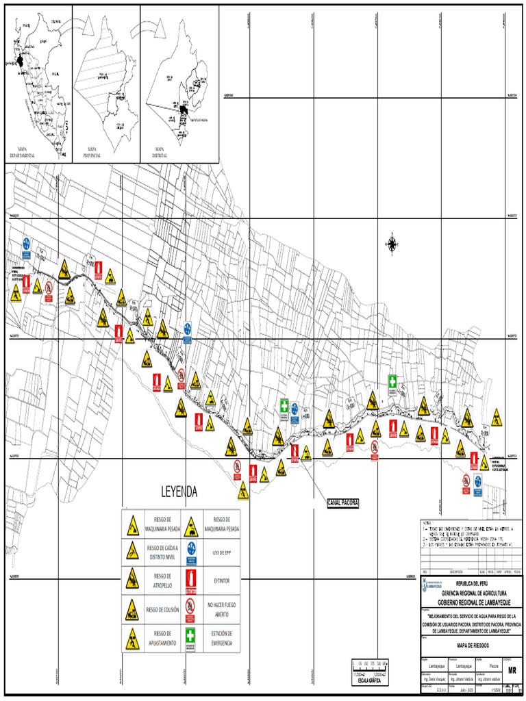 Mapa de Riesgos del Proyecto Pacora | PDF | Suministro de agua | Agua dulce
