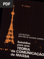 Subsídios para uma teoria da comunicação de massa - Luiz Beltrão