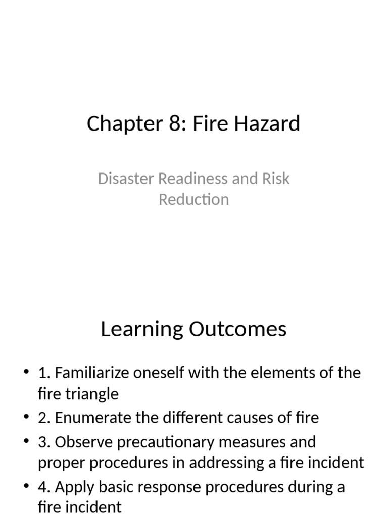 Fire Hazard Awareness and Safety Guide | PDF