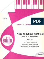 Edith Piaf - Non Je Ne Regrette Rien - 1960 - Chanson - Sheet Music