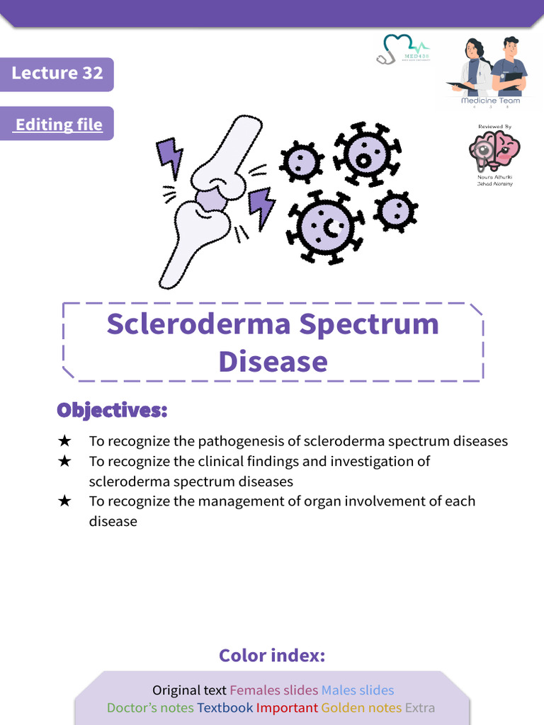 Understanding Scleroderma Spectrum Diseases | PDF | Medical Specialties ...