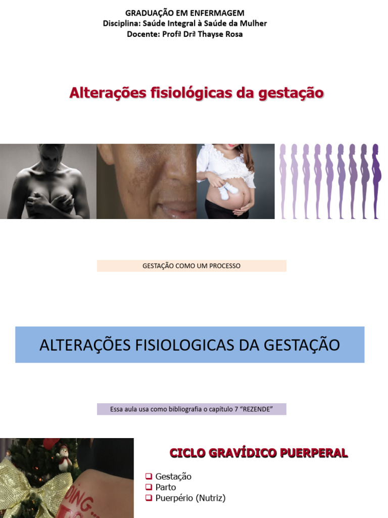 Alterações Fisiológicas na Gestação | PDF | Gravidez | Cálcio