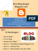 Bina Blog Dengan Blogspot-Slide