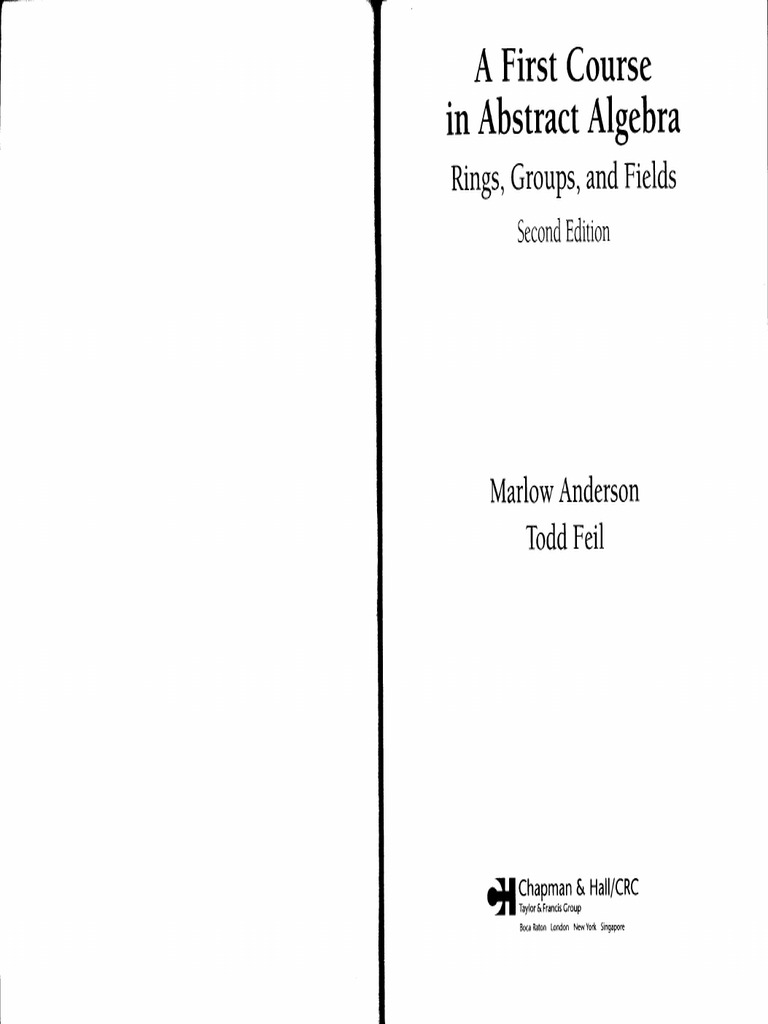A First Course in Abstract - (Z-Library) | PDF