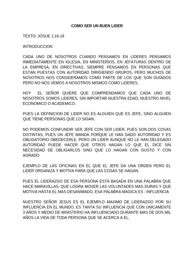 Cómo Ser un Líder Efectivo en Cristo | PDF | Cristo (título) | Liderazgo