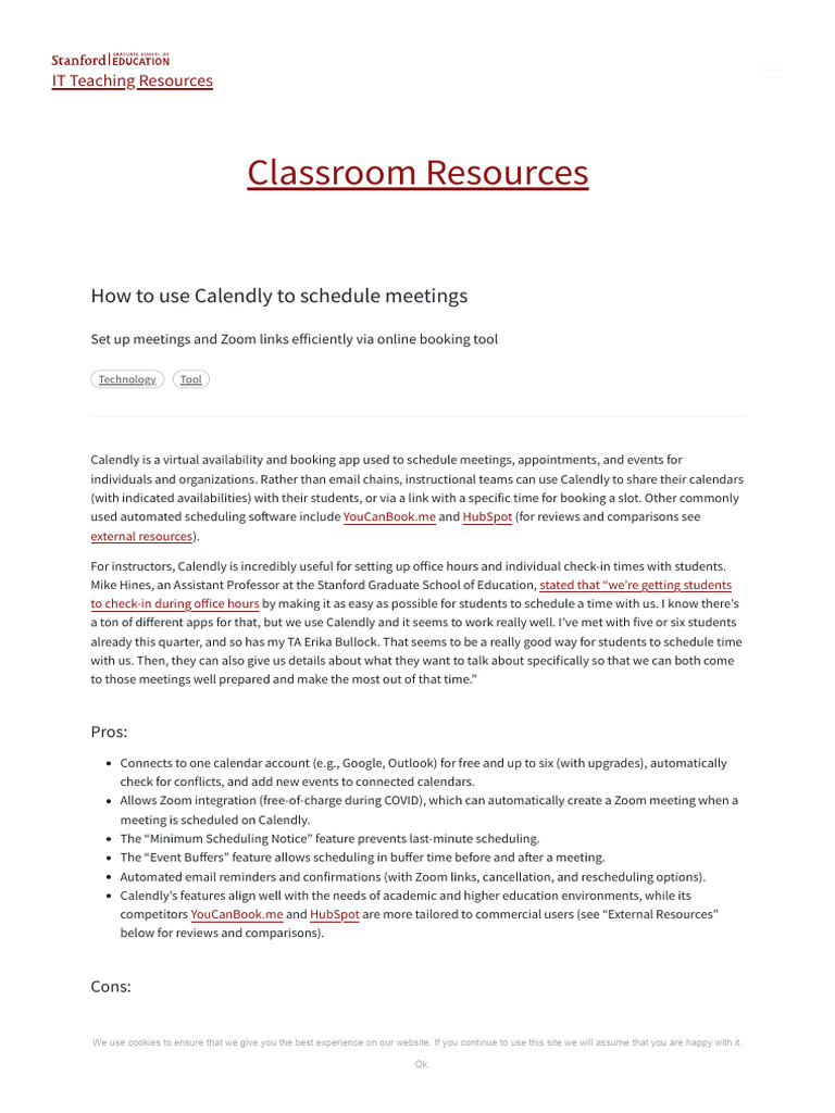 How To Use Calendly To Schedule Meetings - IT Teaching Resources | PDF ...