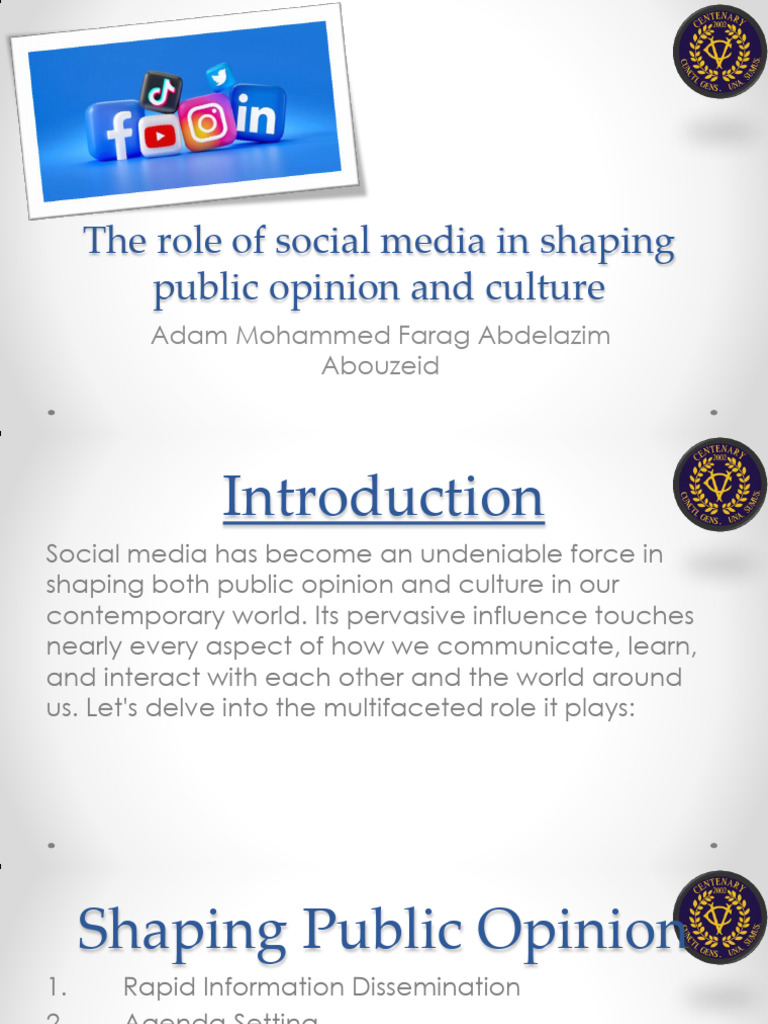 Social Media's Impact on Opinion & Culture | PDF | Social Media ...