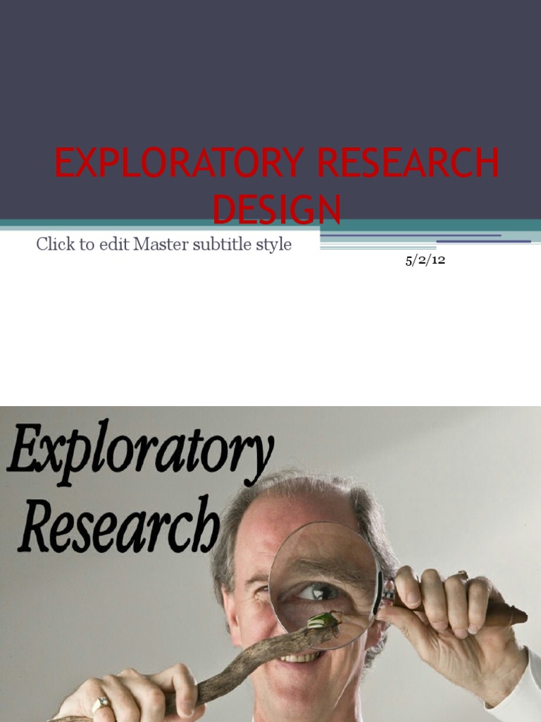 Exploratory Research Design | PDF | Marketing Research | Research Design