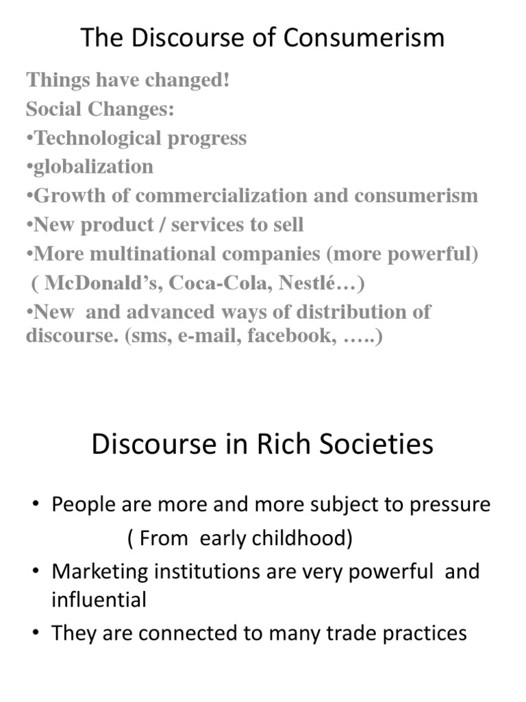 Thesis statement on consumerism image