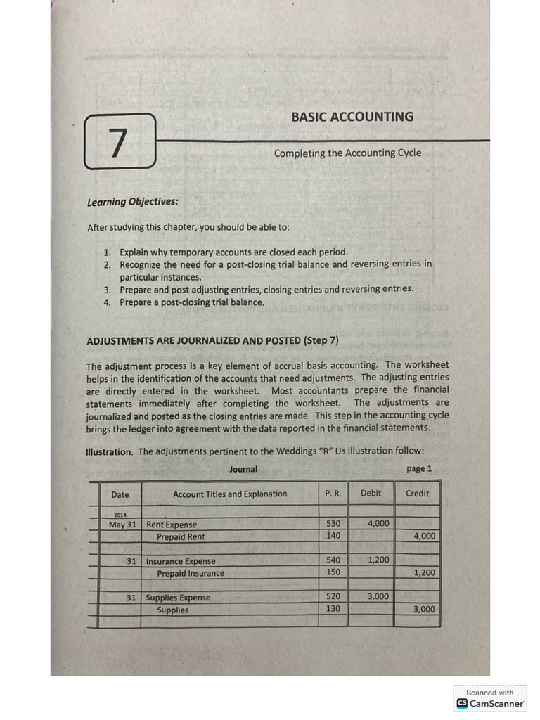 Basic Accounting - Chapter 7 | PDF