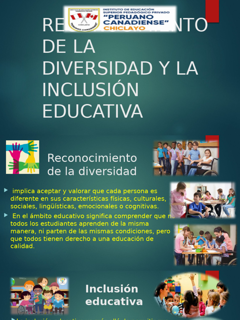La Diversidad y La Inclusión Educativa | PDF | Inclusión (Educación ...