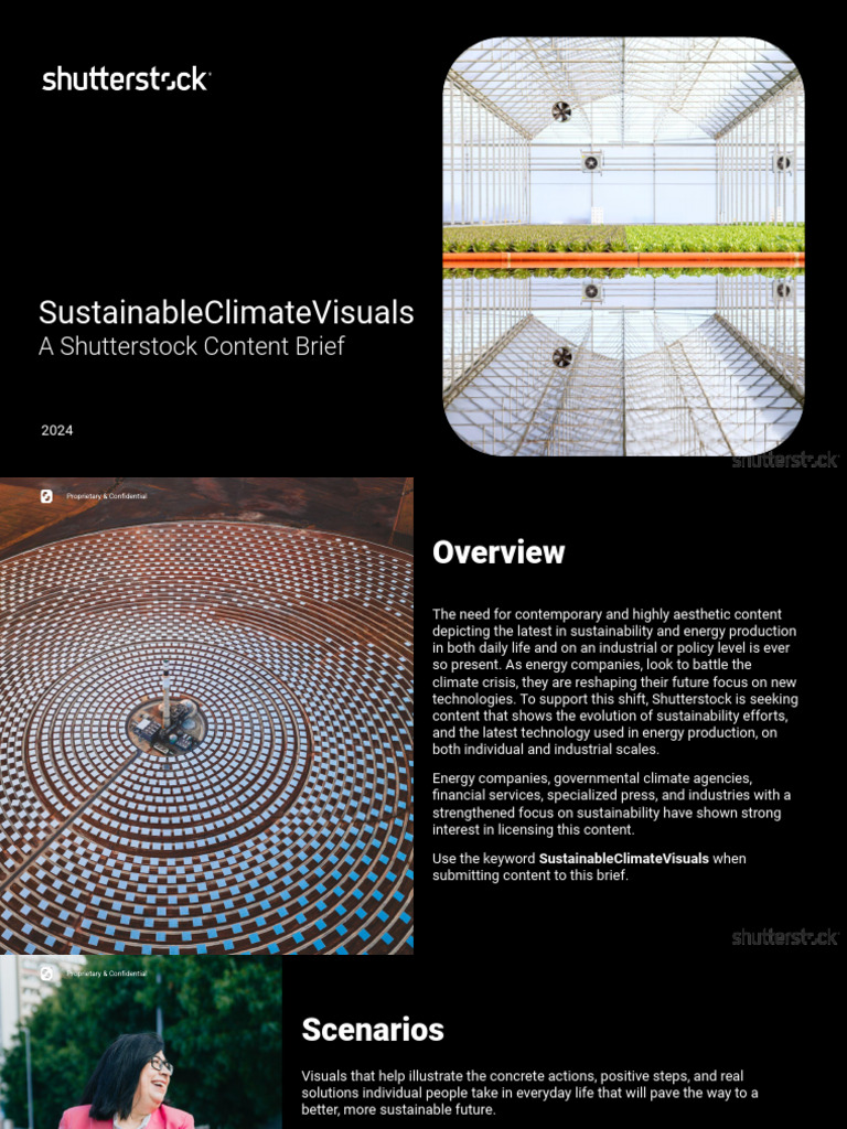 Sustainable Climate Visuals Brief 2024 | PDF | Environmental Technology ...