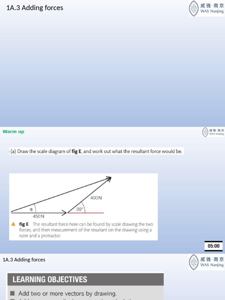 1A.3 Adding Forces | PDF