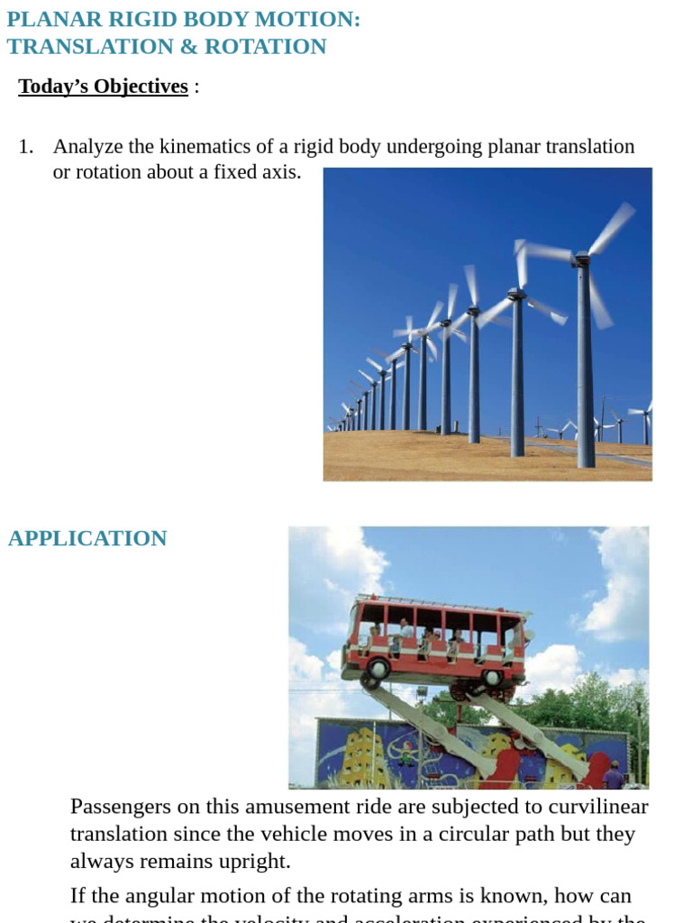 Planar Rigid Body Motion Analysis | PDF | Acceleration | Rotation ...