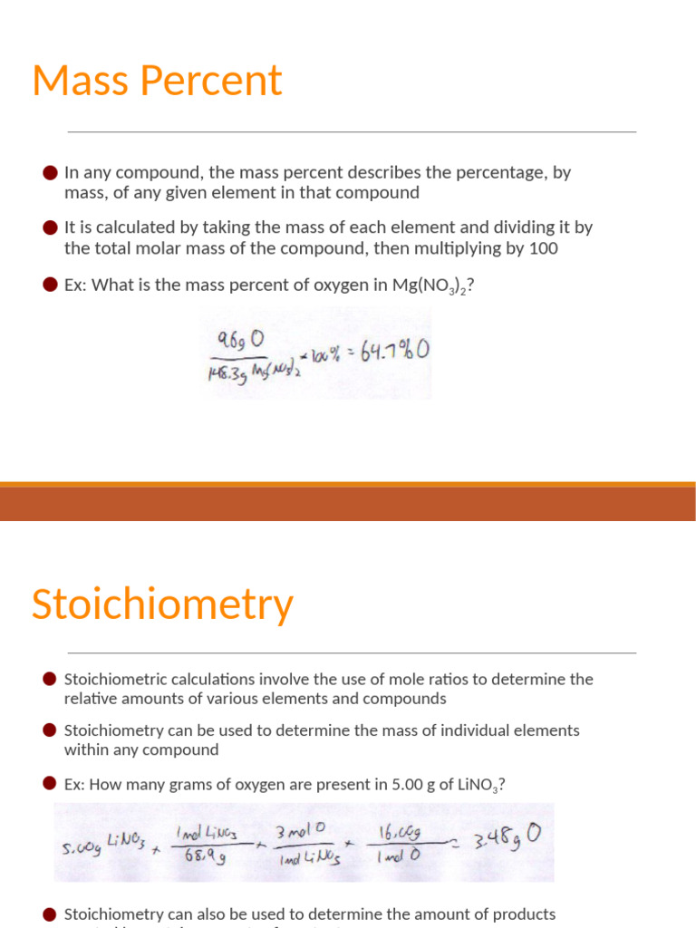 U3L1 - Mass Percent | PDF