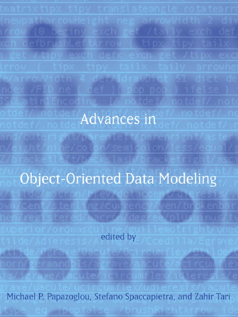 Advances In Object Oriented Data Modeling Conceptual Model Data Model