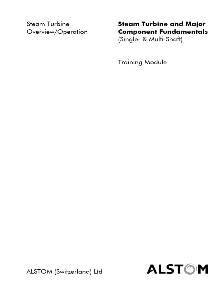 Steam Turbine Operation & Components Guide | PDF | Turbine | Bearing ...