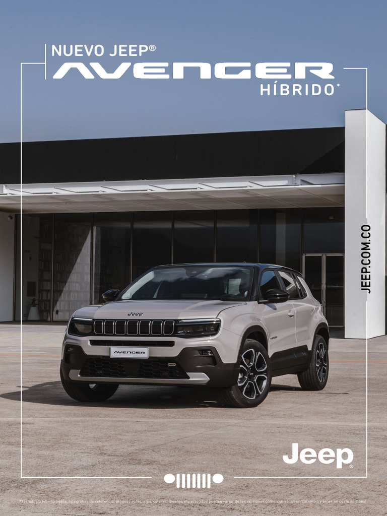 Jeep Avenger Híbrido: Especificaciones y Colores | PDF | todoterreno ...