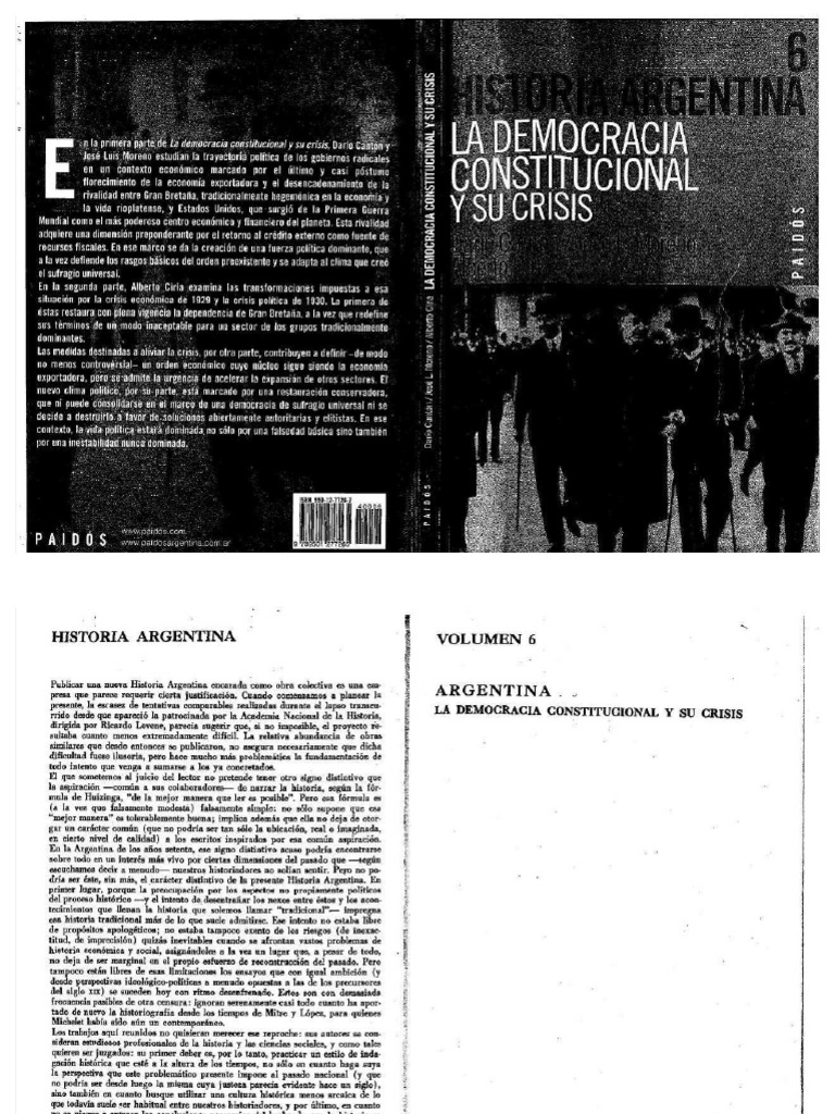 PDF La Democracia Constitucional y Sus Crisis Canton Moreno y Ciria ...