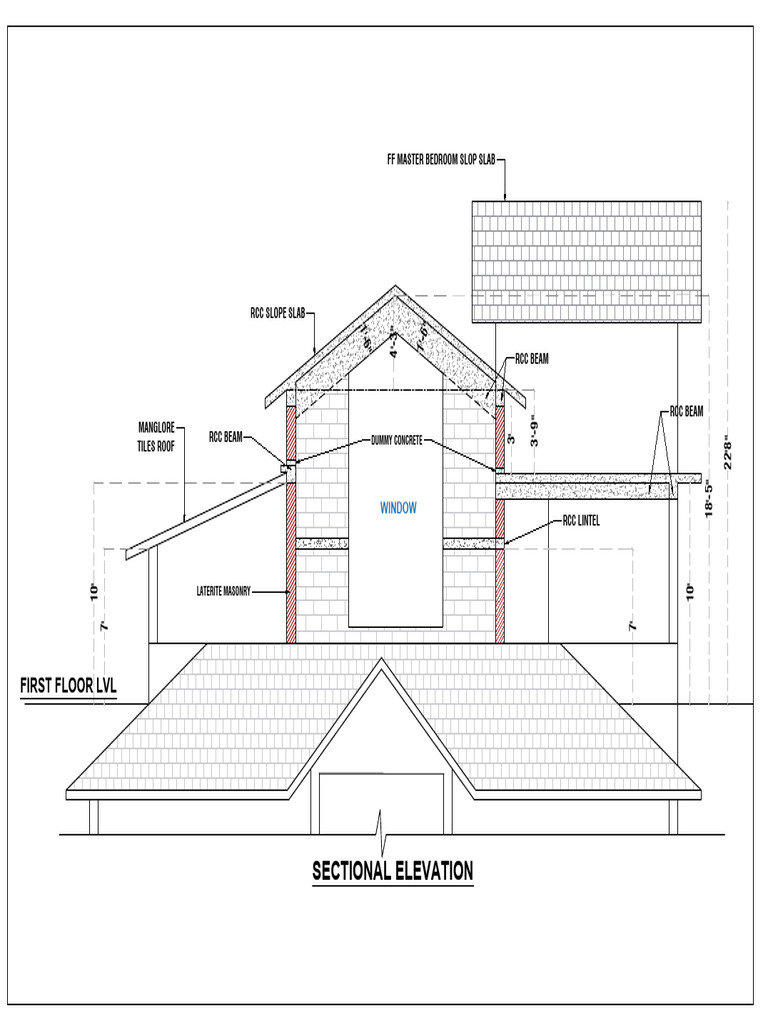 Anitha Shetty FF Sectional Elevation | PDF