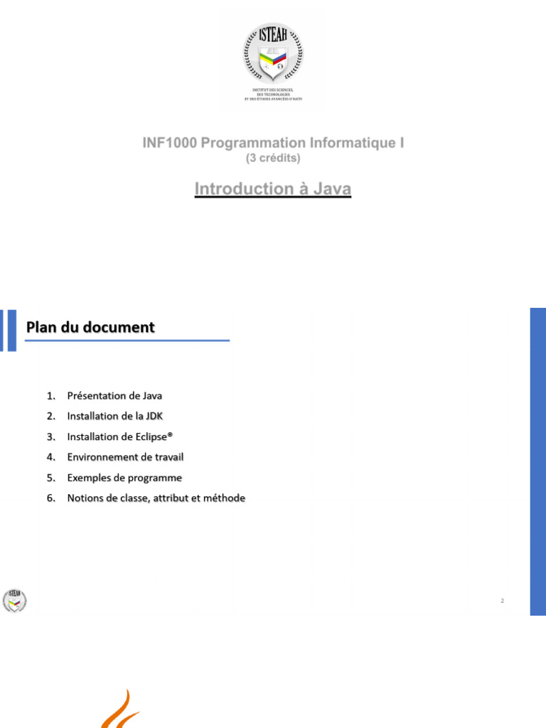 Guide JAVA Eclipse | PDF | Java (Langage de programmation) | Java ...