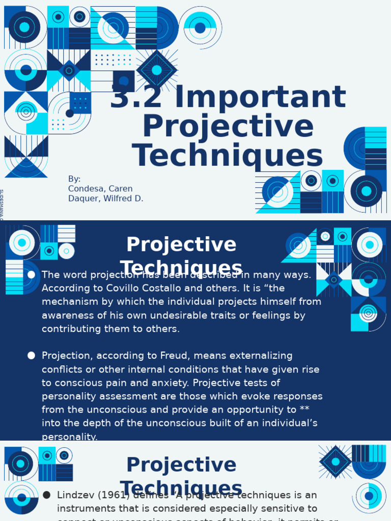 Understanding Projective Techniques in Psychology | PDF | Psychological ...