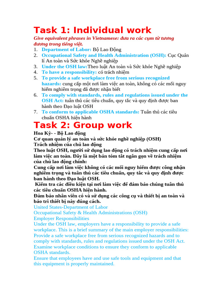 Bài Tập Task 1 & Task 2 | PDF