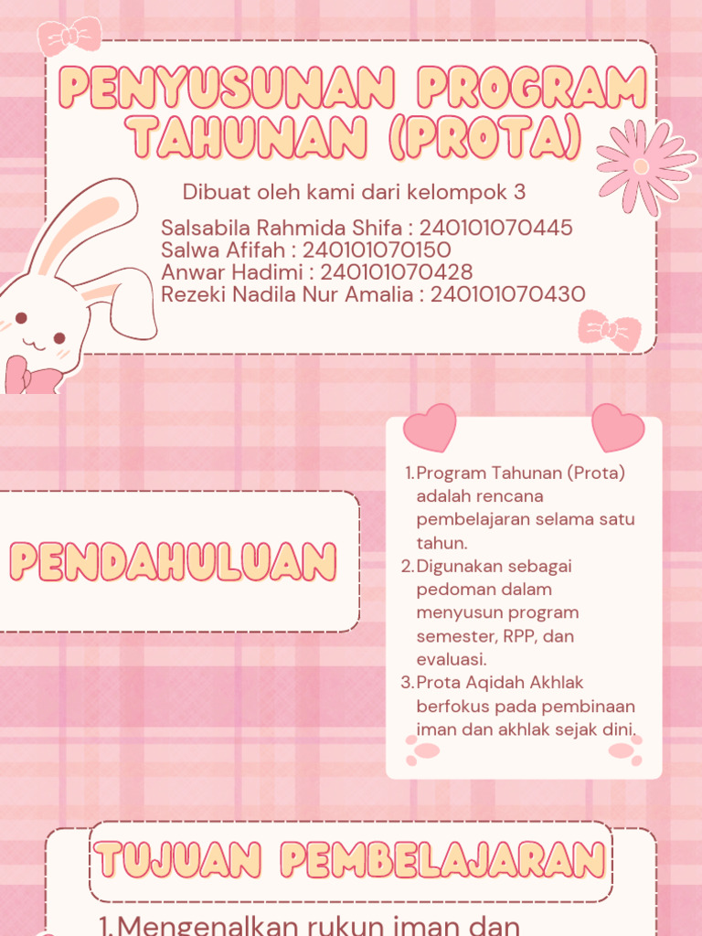 Pink Yellow Pastel Cute Funny Group Project Presentation (1) | PDF
