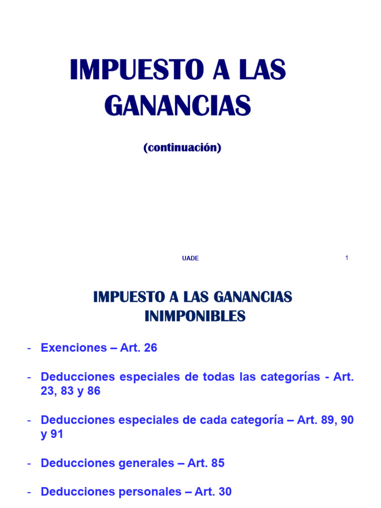 Deducciones Impuesto a las Ganancias 2024 | PDF | Impuestos | Impuesto ...