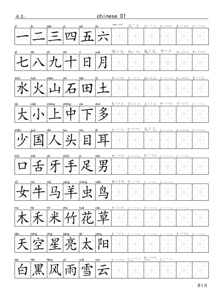Chinese 01 | PDF