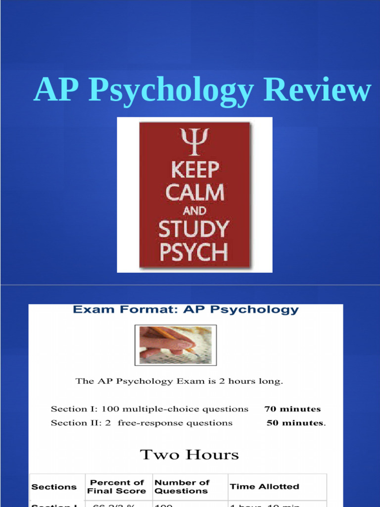 AP Psychology Exam Success Guide | PDF | Multiple Choice | Psychology