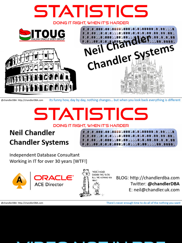 Oracle Statistics Management Tips | PDF | Statistics | Computing