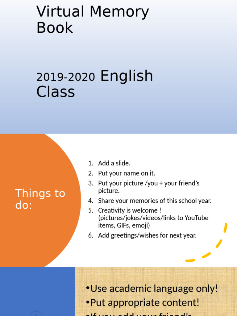 Virtual Memory Book 2019-2020 Shira's Class | PDF