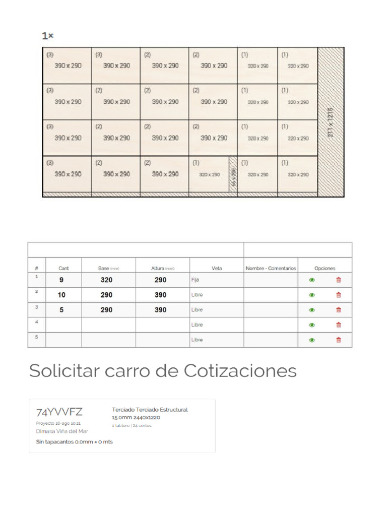 Medidas para Cajom de 42x32 | PDF
