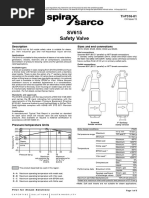 SV60 Flanged Safety Valve Specifications | PDF | Valve | Steel