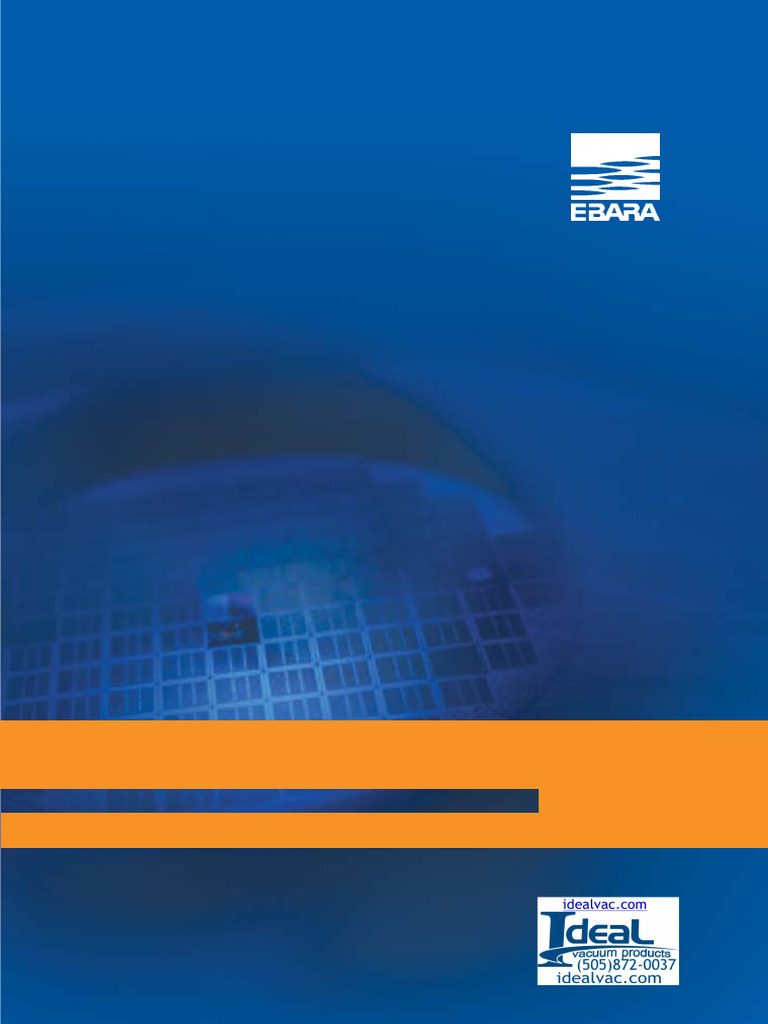 EBARA A07V Vacuum Dry Pump Overview | PDF | Vacuum | Pump
