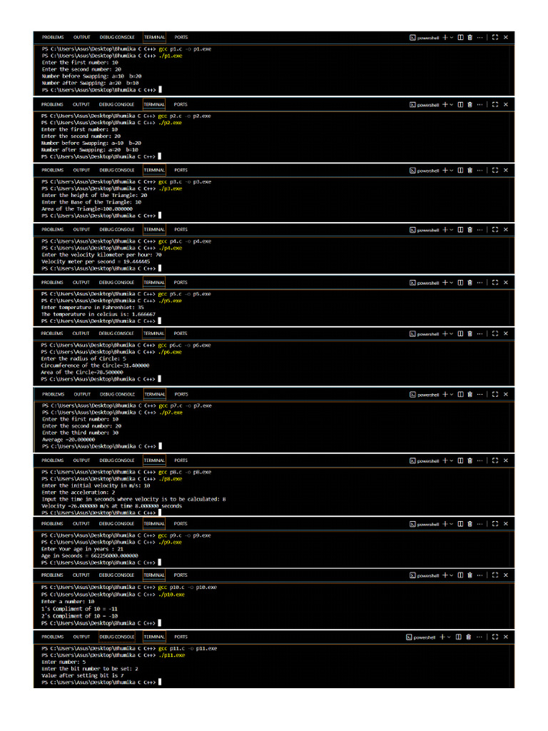 C Outputs | PDF