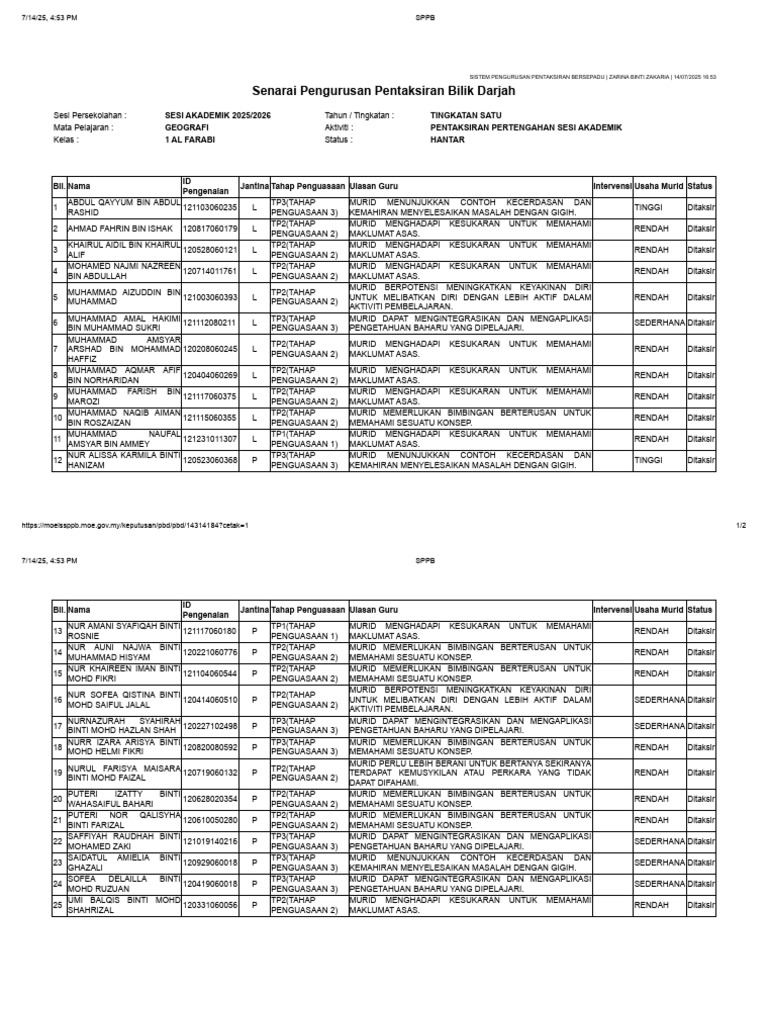 PBD 1f Julai 2025 | PDF