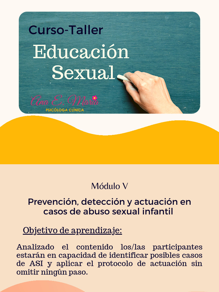 Curso Taller | PDF | Abuso infantil | Abuso sexual