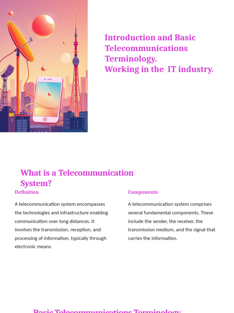 Essential Telecommunications Terms Explained | PDF | Transmission ...