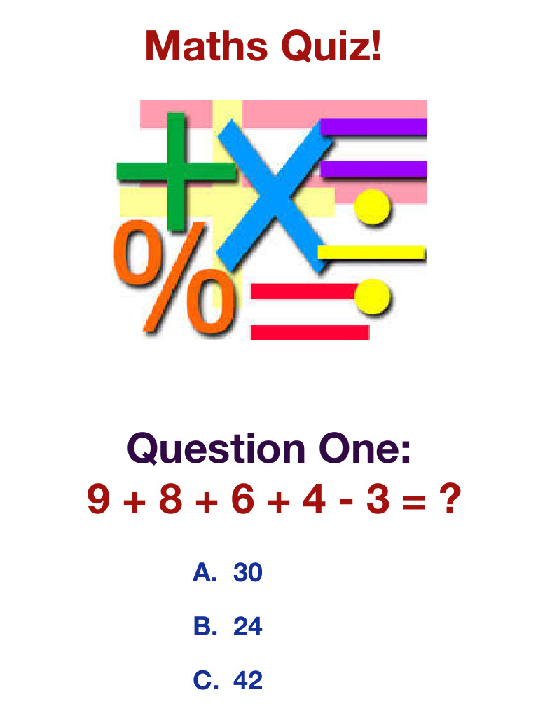 Interactive Maths Quiz Questions | PDF