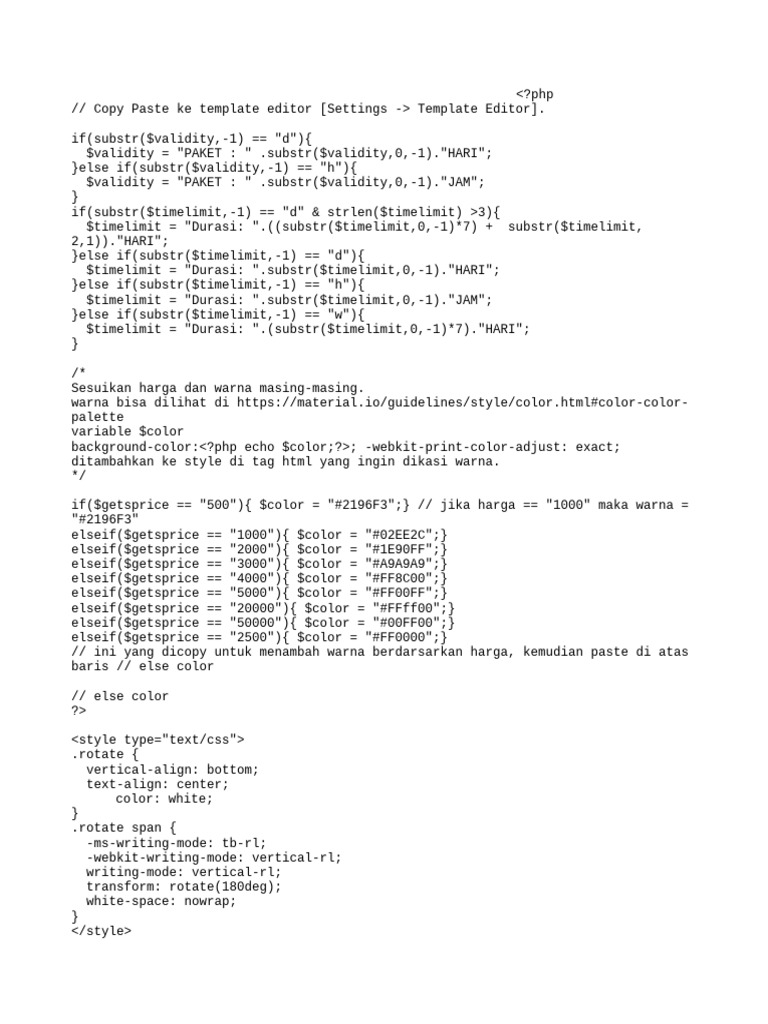 PHP Voucher Code Template Code | PDF | Computer Access Control | Access ...