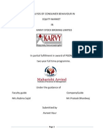 Consumer Behaviour in Equity Market