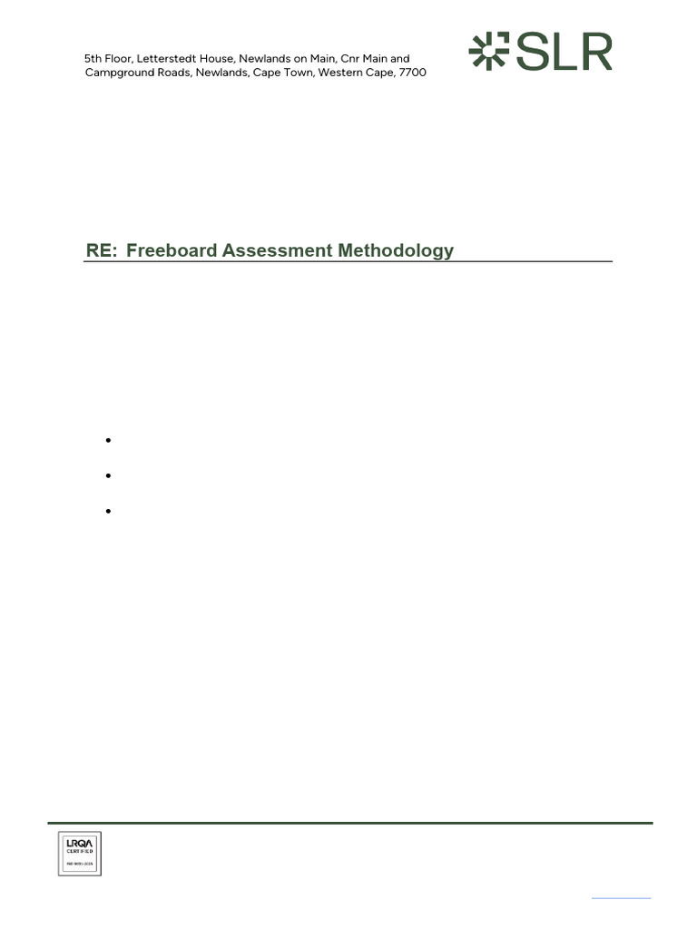 Freeboard Assessment Methodology Guide | PDF | Discharge (Hydrology ...