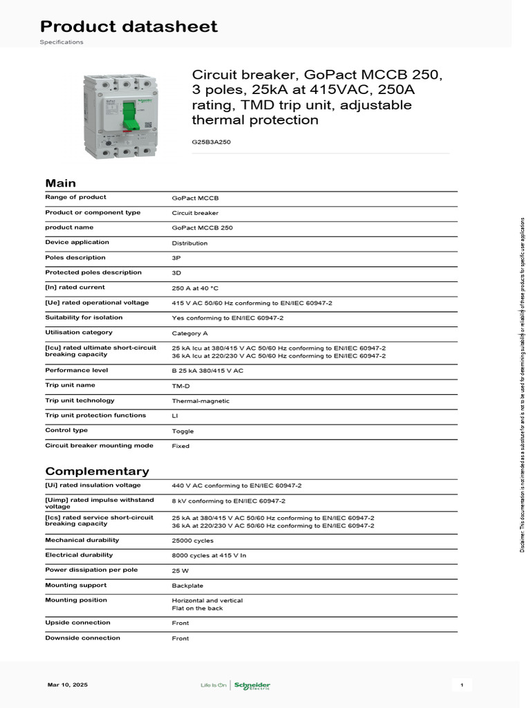 Overcurrent Protection Datasheet | PDF | Alternating Current | Voltage